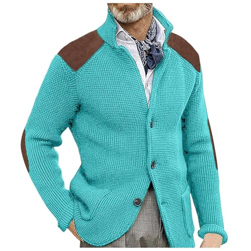 Pullover & Strickjacken Für Herren Cardigan Kapuzenpulli Jacke Elegant Strickjacke Kapuzenjacke Frühling Mit Reissverschluss Business Sweater Mode Fleecejacke Kapuze Outfit Sweatshirt Strickweste von Luadnysin