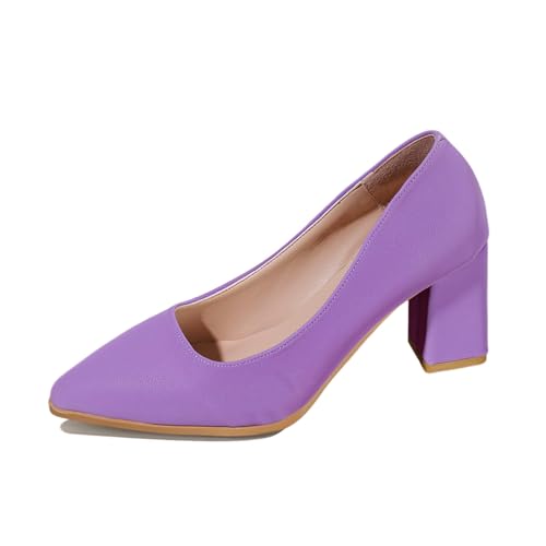 Pumps Damen Absatzschuhe Chunky Bequem Hochzeitsschuhe Arbeit Pumpen Trachtenschuhe Mit Absatz Lila 41 Pumps Damen Absatzschuhe Chunky Bequem Hochzeitsschuhe Arbeit Pumpen Trachtenschuhe Mit Absatz Lila 41 von Luadnysin