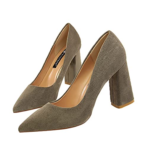 Pumps Damen Brautschuhe Chunky Bequem Dirndl Kleid Schuhe Trachtenschuhe Mit Absatz Grau 40 Pumps Damen Brautschuhe Chunky Bequem Dirndl Kleid Schuhe Trachtenschuhe Mit Absatz Grau 40 von Luadnysin