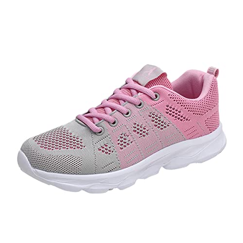 Turnschuhe Damen Sommer Elegant Sneaker Turnschuhe Weiss Plateau Joggingschuhe Schwarze Flache Sportschuhe Frauen Outdoor Atmungsaktive Plattform Bequeme Walkingschuhe Sommerschuhe Laufschuhe von Luadnysin