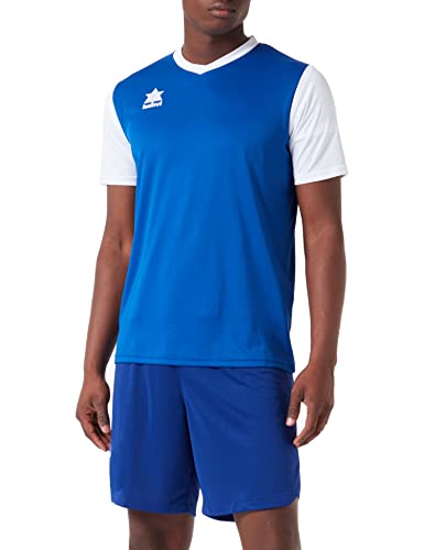 Luanvi Herren Sportliches Modell Creta, Farbe Blau und Weiß, hergestellt aus Interlock-Gewebe, Größe 4XS T-Shirt Luanvi Herren Sportliches Modell Creta, Farbe Blau und Weiß, hergestellt aus Interlock-Gewebe, Größe 4XS T-Shirt von Luanvi