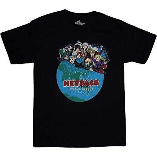 Hetalia World Series T-Shirt Black Mens Tees XL Hetalia World Series T-Shirt Black Mens Tees XL von Lube