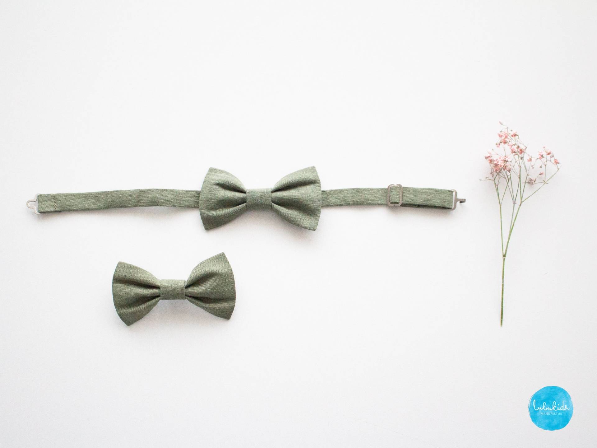 Leinen Kinderfliege, Herrenfliege, Jungen Ringträgeroutfit, Hochzeitsanzug, Taufaccessoires von Lubukidz