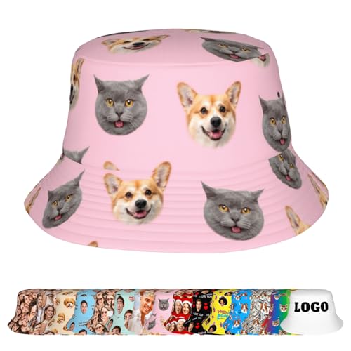 LucBuy Personalisierter Bucket Lustige Cap mit individuellem Foto, Stilvoll Fischerhut als Kopfschmuck Einzigartiges Geschenk für Geburtstage, Feiertage und Besondere Anlässe (C9) von LucBuy