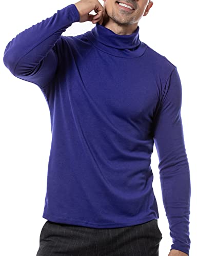 LucMatton Herren Langarm Rollkragenpullover Strickpullover Königsblau XX-Large von LucMatton