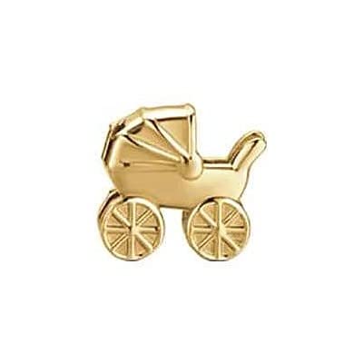 Luca Barra Damen-Charm Kollektion Be Charm. Drop aus Stahl Farbe Gold Kinderwagen Artikelnummer CH326, Legierter Stahl von Luca Barra