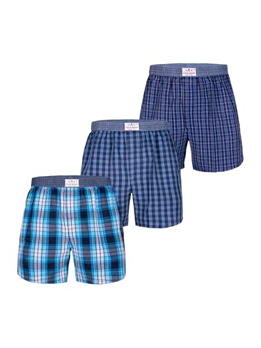 Luca David Herren Boxer 3-Pack Olden Glory - Mehrfarbig 10 - Größe M von Luca David
