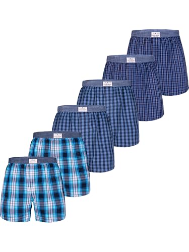 Luca David Olden Glory Boxershorts Webboxer American Boxer Karo 3er 6er 9er Pack von Luca David