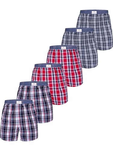 Luca David Olden Glory Boxershorts Webboxer American Boxer Karo 3er 6er 9er Pack von Luca David