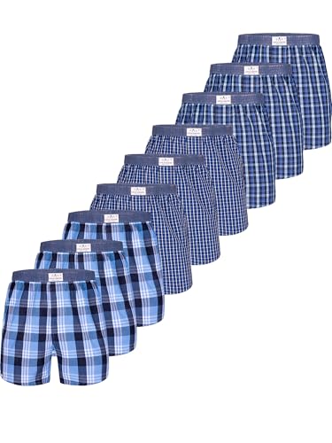 Luca David Olden Glory Boxershorts Webboxer American Boxer Karo 3er 6er 9er Pack von Luca David