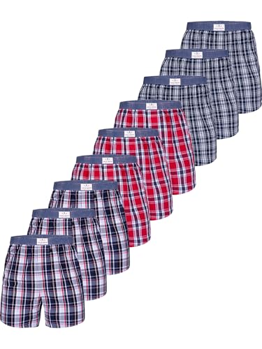 Luca David Olden Glory Boxershorts Webboxer American Boxer Karo 3er 6er 9er Pack von Luca David