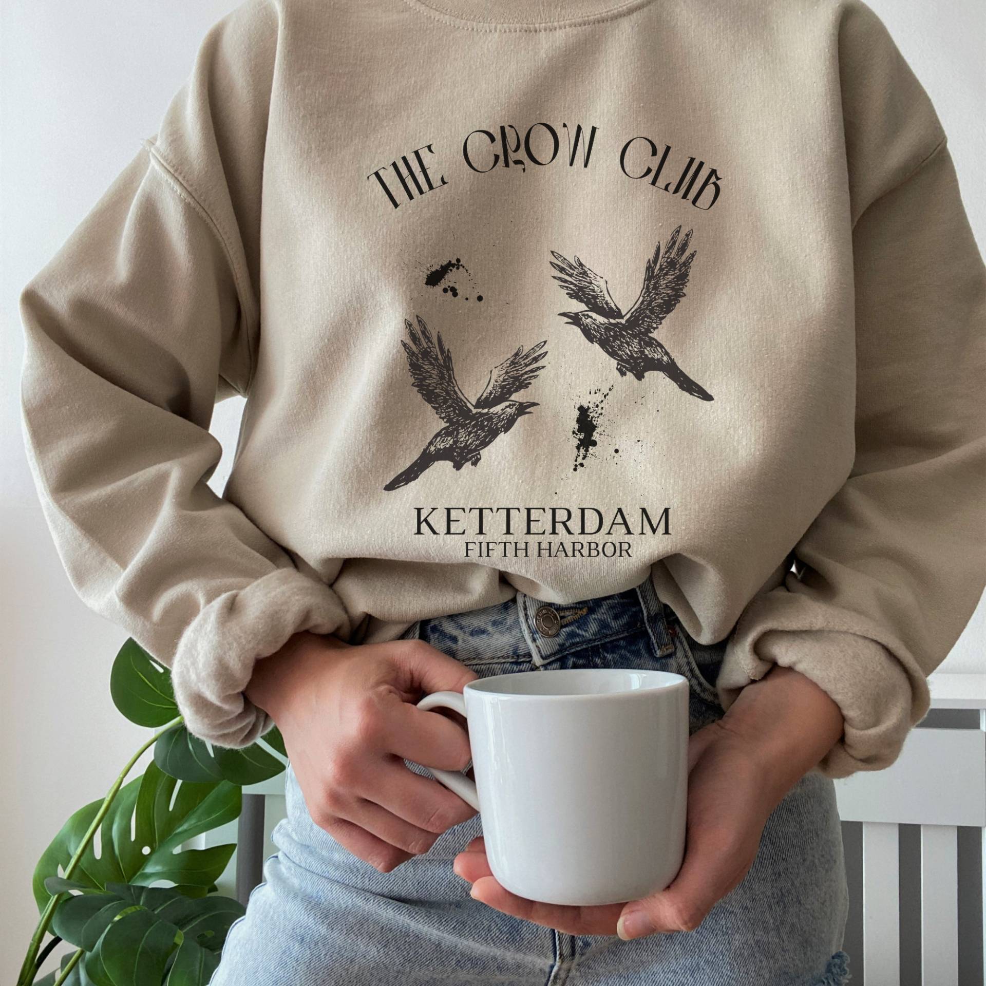 Crow Club Bookish Sweatshirt Dark Academia Kleidung Ketterdam Kaz Brekker Inej Ghafa Bücher Reading Literatur Shirt von LucaBooCo