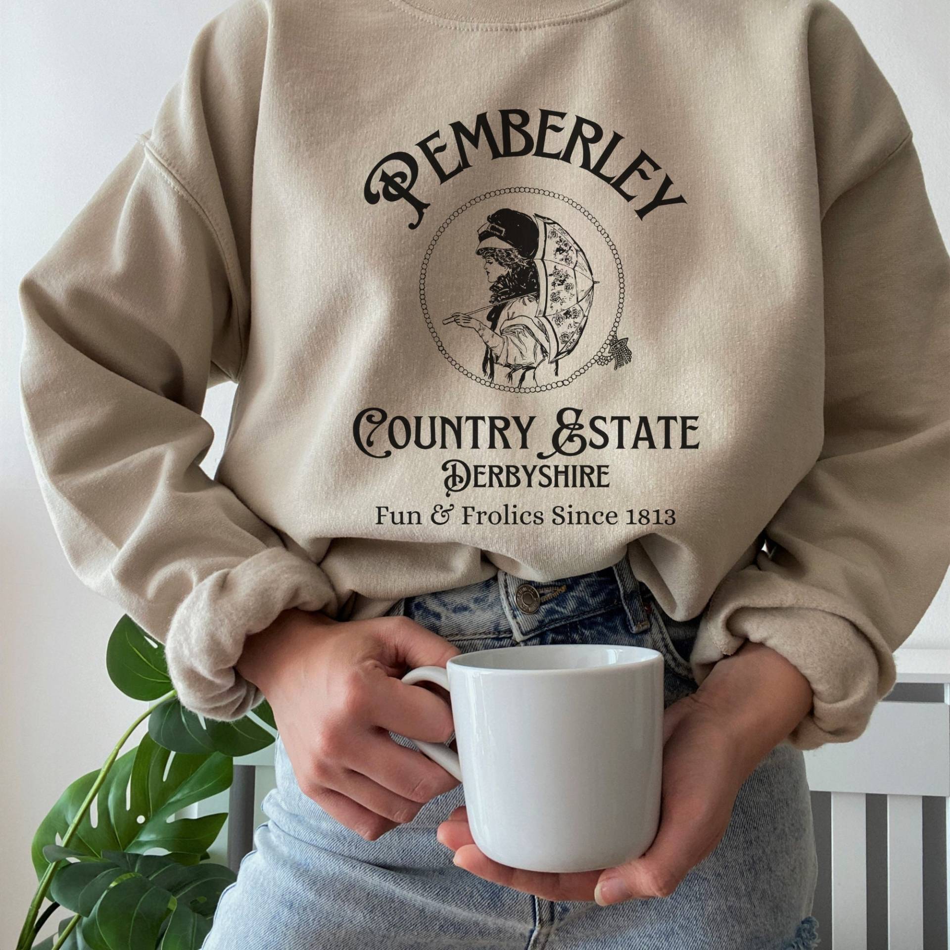 Pemberley Sweatshirt Jane Austen Bücherwurm Stolz Und Vorurteil Mr. Darcy Geschenke Lese Bücher von LucaBooCo