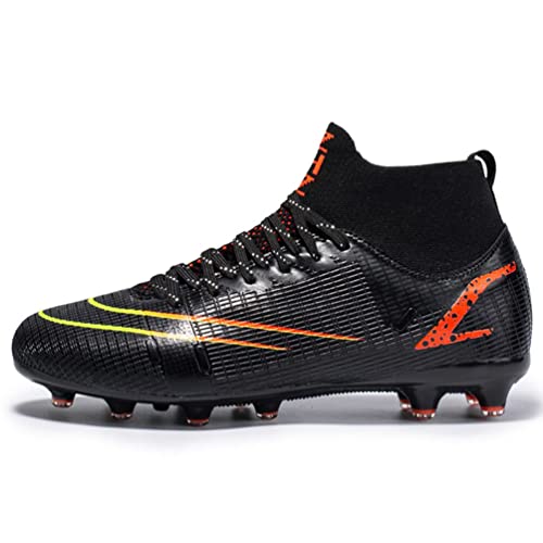 LucaSng Fußballschuhe Herren High Top Spike Cleats Athletics Spikes Fußballschuhe Kinder Trainingsschuhe Professionelle Turnschuhe Outdoor Sport Fußball Stiefel Wettkampf (Hoch Stil 10, EU41) von LucaSng