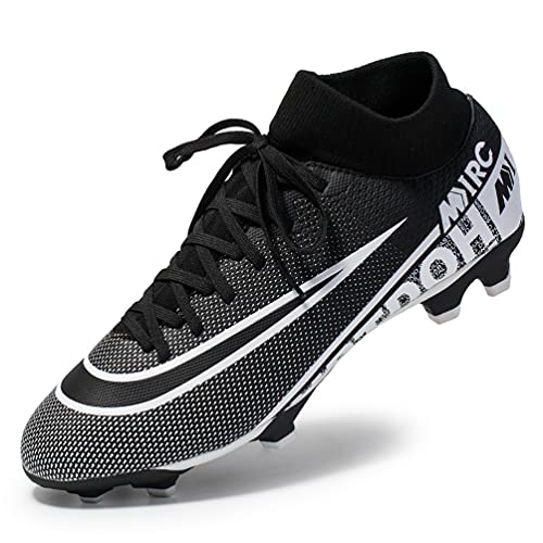 LucaSng Fußballschuhe Herren High Top Spike Cleats Athletics Spikes Fußballschuhe Kinder Trainingsschuhe Professionelle Turnschuhe Outdoor Sport Fußball Stiefel Wettkampf (Hoch Stil 19, EU37) von LucaSng