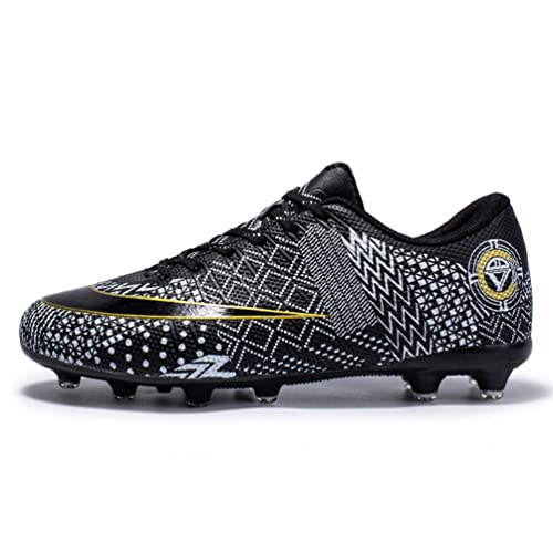 LucaSng Fußballschuhe Herren High Top Spike Cleats Athletics Spikes Fußballschuhe Kinder Trainingsschuhe Professionelle Turnschuhe Outdoor Sport Fußball Stiefel Wettkampf (Niedrig Stil 1, EU44) von LucaSng