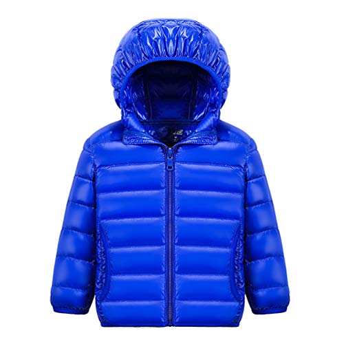 LucaSng Kinder Junge Mädchen Ultraleichte Daunenjacke Mit Kapuze Herbst Winter Warme Jacket Steppjacke Daunenmantel, Gepolsterte Jacke für Kinder wasserdichte Winterjacke von LucaSng