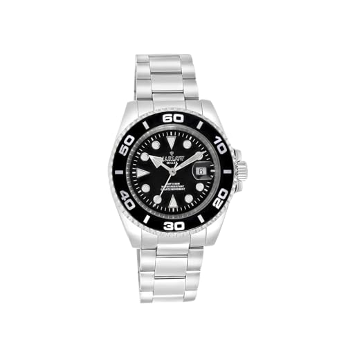 Lucardi - Armbanduhr - Herren Uhr - Wasserdicht - Analog - Mit Holzband - Silber von Lucardi