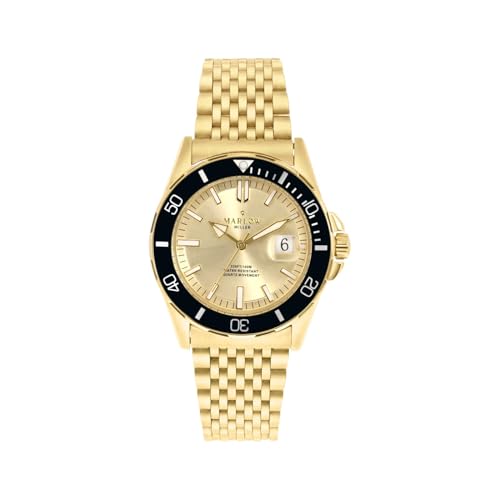 Lucardi - Armbanduhr - Herren Uhr - Wasserdicht - Analog - Mit Stahlband - Gold von Lucardi