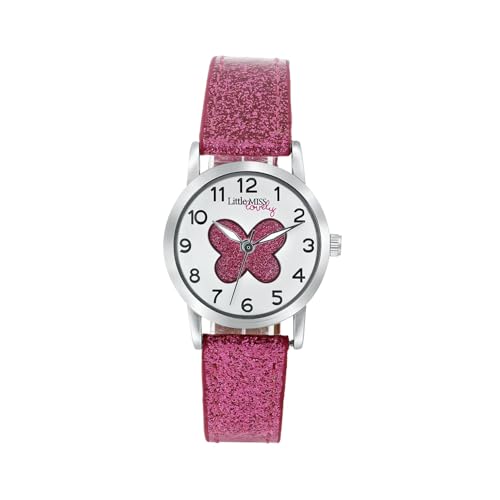 Lucardi - Armbanduhr - Kinderuhr - Spritzfest - Analog - Mit Stahlband - Rosa von Lucardi