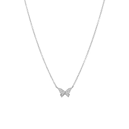 Lucardi - Damen - Halskette - 925 Silber - Silberfarbig - 45 cm - Nickelfrei von Lucardi