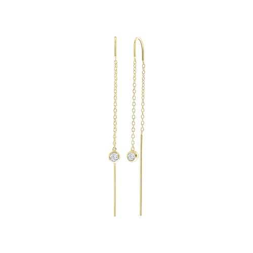 Lucardi - Damen Ohrringe mit Plattierung - Herzförmig - Schmuck - Geschenk Gold von Lucardi