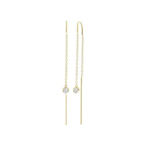 Lucardi - Damen Ohrringe mit Plattierung - Herzförmig - Schmuck - Geschenk Gold von Lucardi