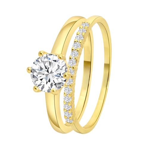 Lucardi - Damen Plattierter Ring - Schmuck - Geschenke für Frauen - Silber von Lucardi