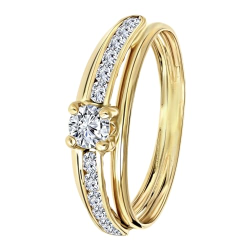 Lucardi - Damen Ring - Schmuck - Geschenke für Frauen - Gold von Lucardi