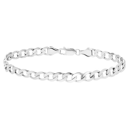 Lucardi - Herren Armband mit Plattierung - Schmuck - Geschenk Silber von Lucardi