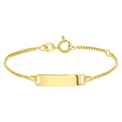 Lucardi - Kinder Armband mit Armreif und Plattierung - Schmuck - Geschenk Gold von Lucardi
