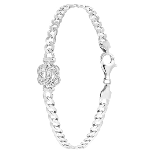 Lucardi - Kinder Armband mit Armreif und Plattierung - Schmuck - Muttertagsgeschenk Silber von Lucardi