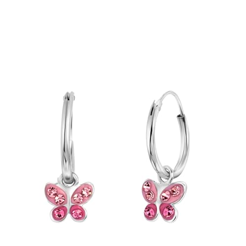 Lucardi - Kinder Ohrringe mit Plattierung - Schmuck - Geschenk Silber von Lucardi