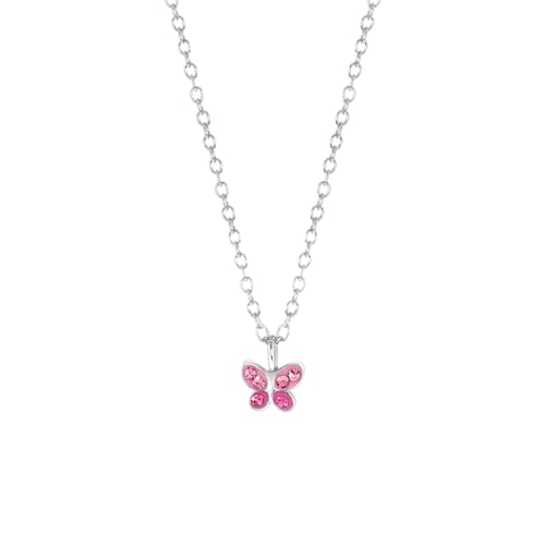 Lucardi - Kinder Plattierte Halskette mit Armreif - Tier - Schmuck - Geschenk Silber von Lucardi