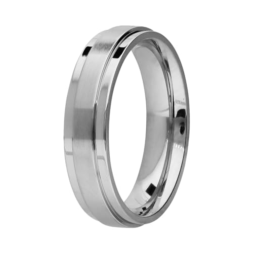 Lucardi Kinder Stalen Ring matt/Quasten – Ring – Staal – Zilver – 15/47 mm, 15, Staal, Geen von Lucardi
