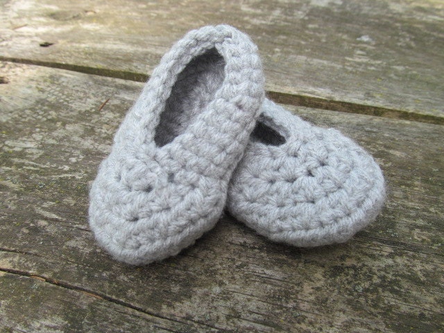 3-6 Monate Hausschuhe Grau von Lucary