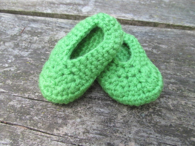 3-6 Monate Hausschuhe Grün von Lucary