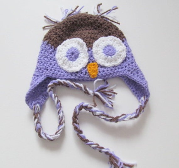 Benutzerdefinierte Eule Hut Wählen Sie Farbe Und Größe Neugeborenen Bis Erwachsene von Lucary