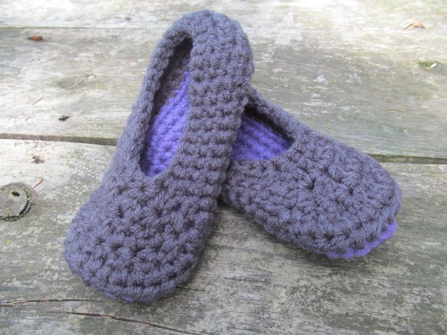 Benutzerdefinierte Grau Und Lila Kind Hausschuhe von Lucary