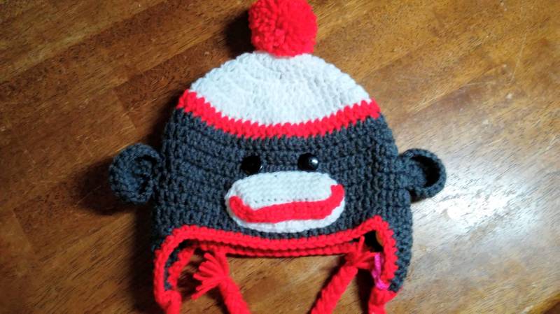 Personalisierte Sock Monkey Hut von Lucary