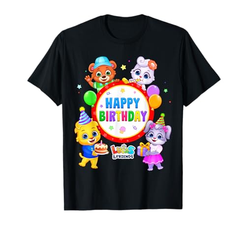 Popular Cartoons for Kids | Lucas & Friends Happy Birthday T-Shirt Popular Cartoons for Kids | Lucas & Friends Happy Birthday T-Shirt von Lucas & Friends By RV AppStudios