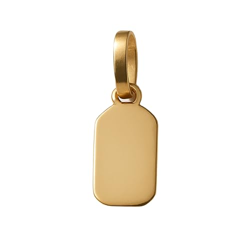 Lucche Gravur-Anhänger Gold 585 / 14K Personalisiert Benutzerdefinierte Name Charm Initial Gravur Platte Rechteck Tag Lucche Gravur-Anhänger Gold 585 / 14K Personalisiert Benutzerdefinierte Name Charm Initial Gravur Platte Rechteck Tag von Lucche