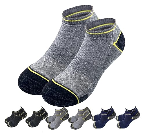 Lucchetti Socks Milano Herren Arbeitssocken WORK 6 oder 12 paar quarter sneaker (39-42, 6 paar sneaker col.1) von Lucchetti Socks Milano