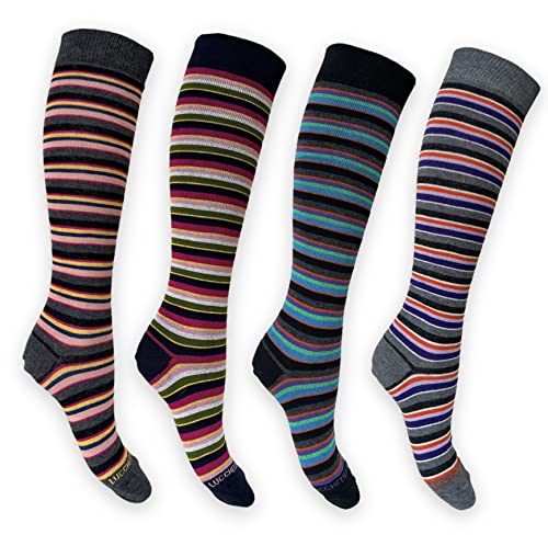 Lucchetti Socks Milano Set aus 6 Strumpfhosen für Damen aus warmer Baumwolle bunt gemustert 35-40 von Lucchetti Socks Milano