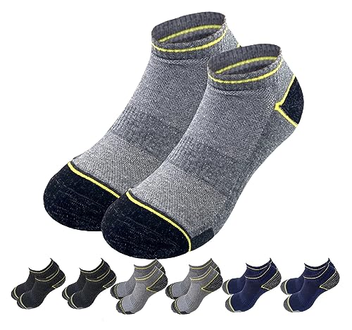 Lucchetti Socks Milano Herren Arbeitssocken WORK 6 oder 12 paar quarter sneaker (43-46, 6 paar sneaker col.1) von Lucchetti Socks Milano