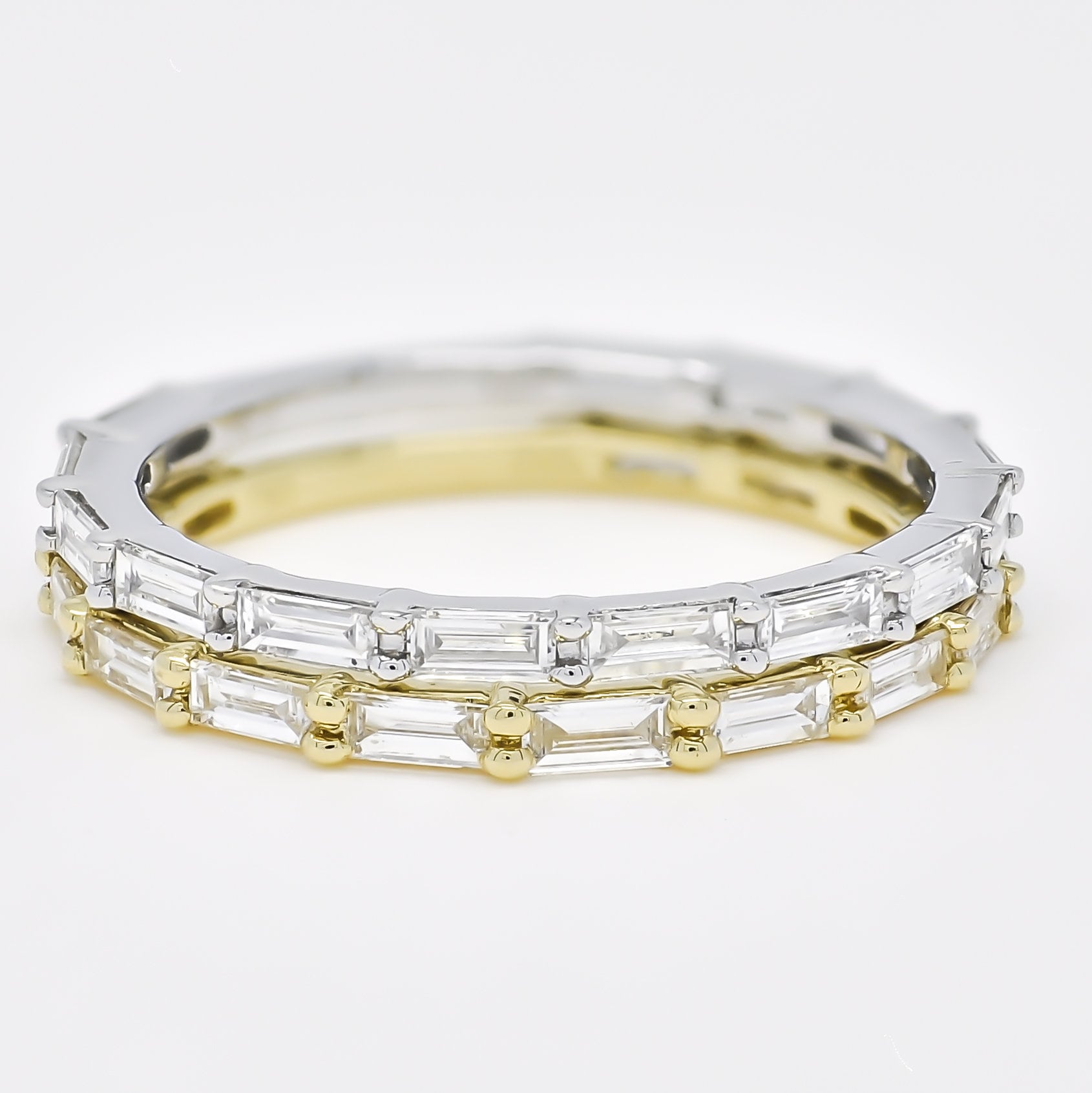 Natürliches Diamantband, 18Kt Gold Diamant Ehering, Voll Eternity Band, Geschenk Für Sie, Ring Sie Oder Ihn von LuceeDiamonds