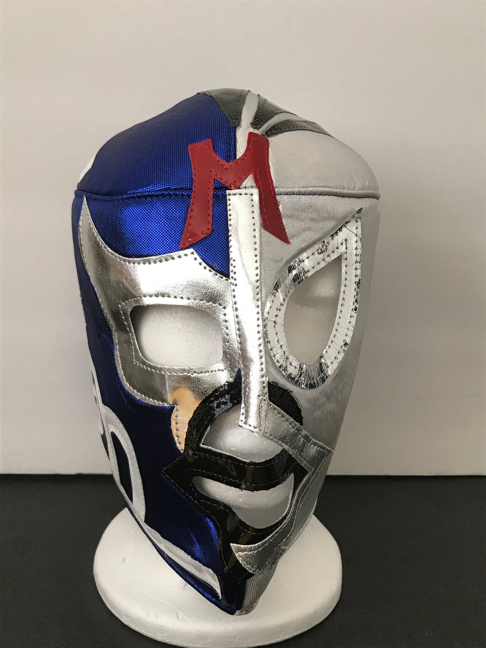 Lucha Libre Maske Santo Blue Dämonenmaske Halloween Lucha Libre Maske Santo Blue Dämonenmaske Halloween von Luchalibrenation