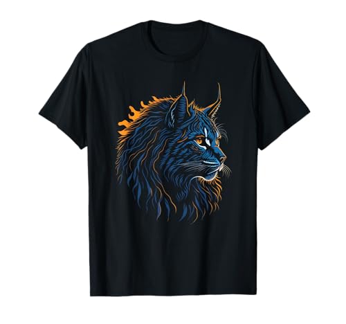 Luchs Wildkatze Raubtier Wildnis Tier Herren Damen Kinder T-Shirt von Luchs Raubkatze Wildtier Tiere der Wildnis