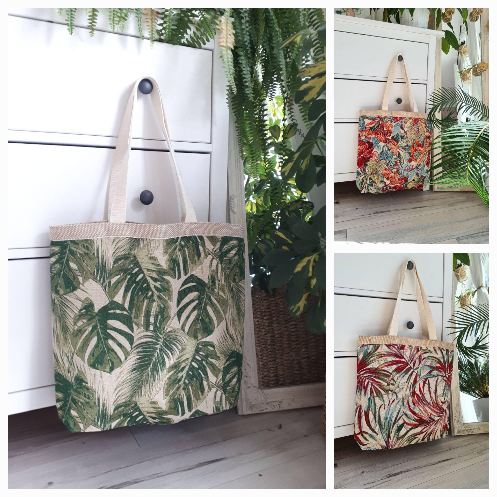 Tasche Monstera Stofftasche Einkaufstasche Tragetasche Groß Botanik Zimmerpflanzen Blatt Palm Blätter Botanik Gobelin Tasche Monstera Stofftasche Einkaufstasche Tragetasche Groß Botanik Zimmerpflanzen Blatt Palm Blätter Botanik Gobelin von LuciForPlants