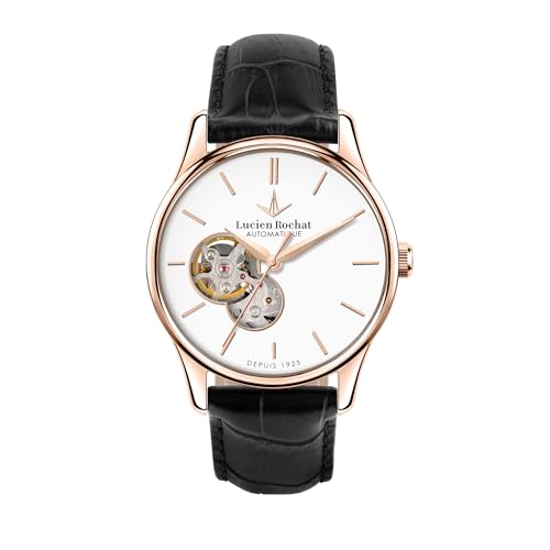 LUCIEN ROCHAT Herren Uhr, MONTREUX Kollektion, Automatikwerk, aus Edelstahl, Leder - R0421115001 von LUCIEN ROCHAT
